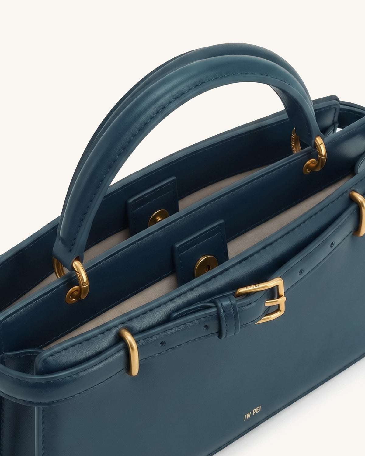 Elena Classic Top Handle Bag - Navy