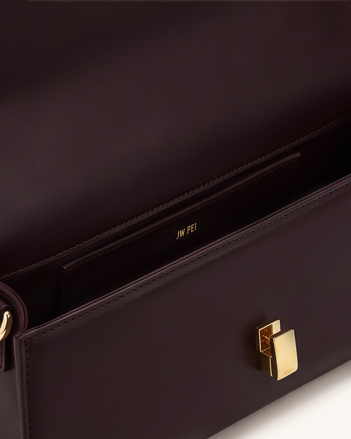 Delphine Flap Top Handle Bag - Dark Brown