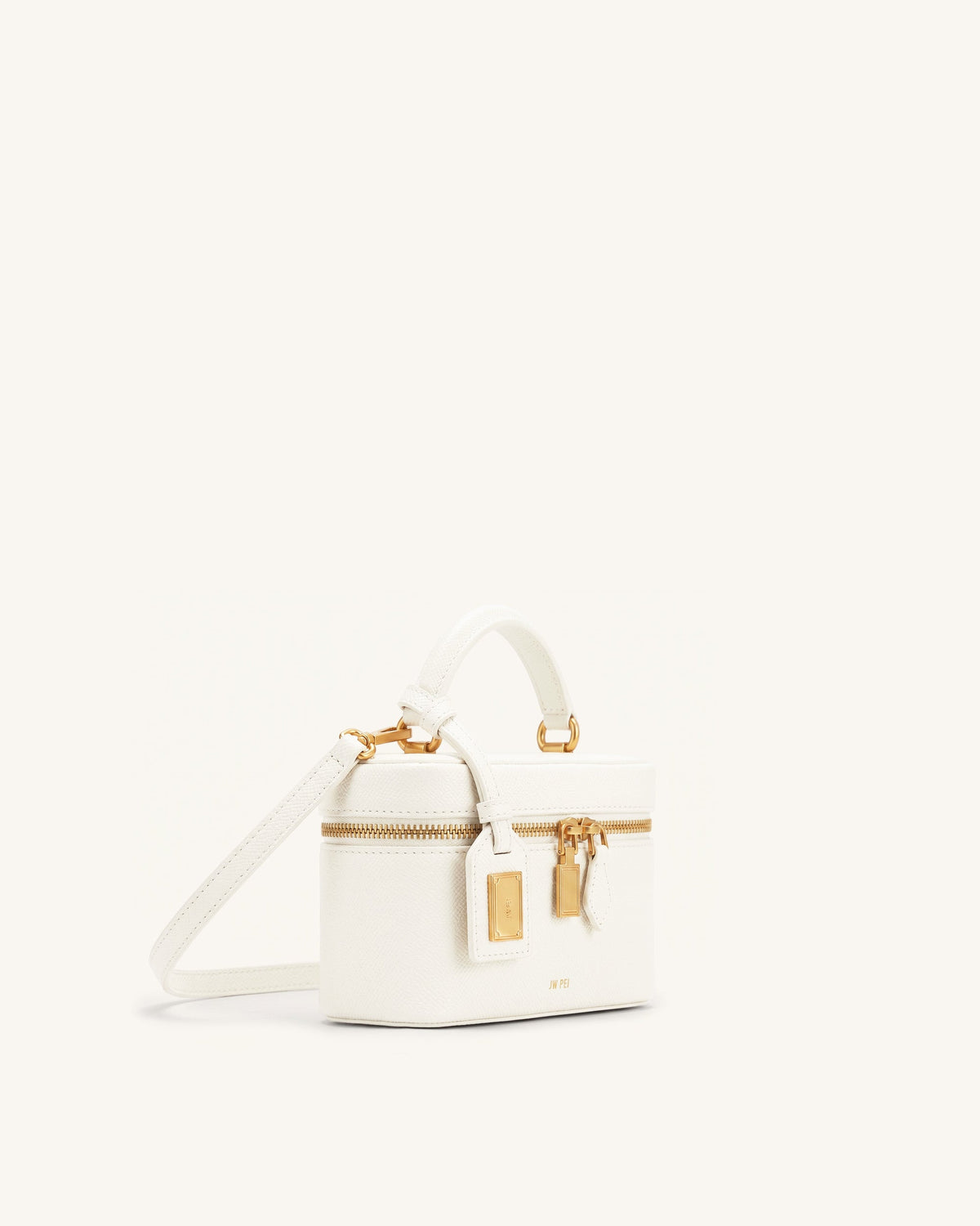 Cleo Box Shape Top Handle Bag - Off-white