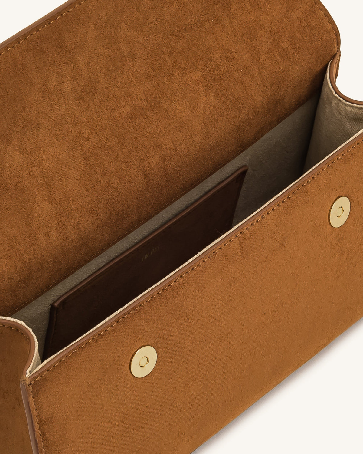 Keyla Faux Suede Top Handle Bag - Brown