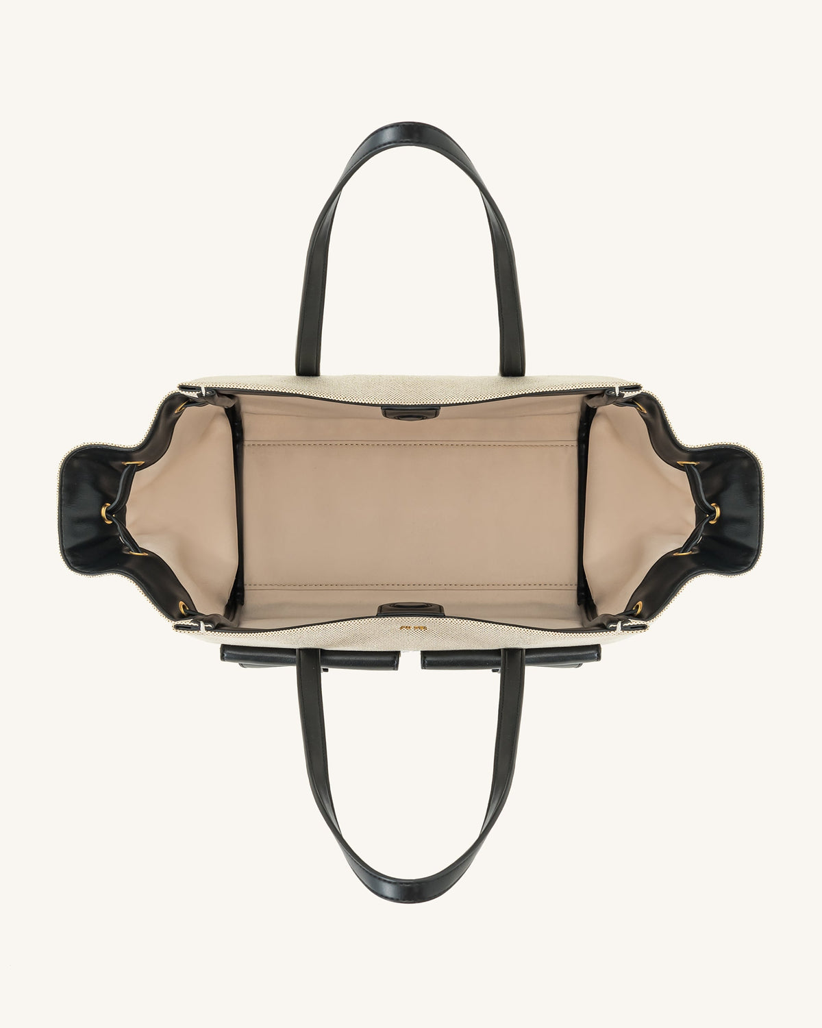 Linda Tote Bag - Black Canvas