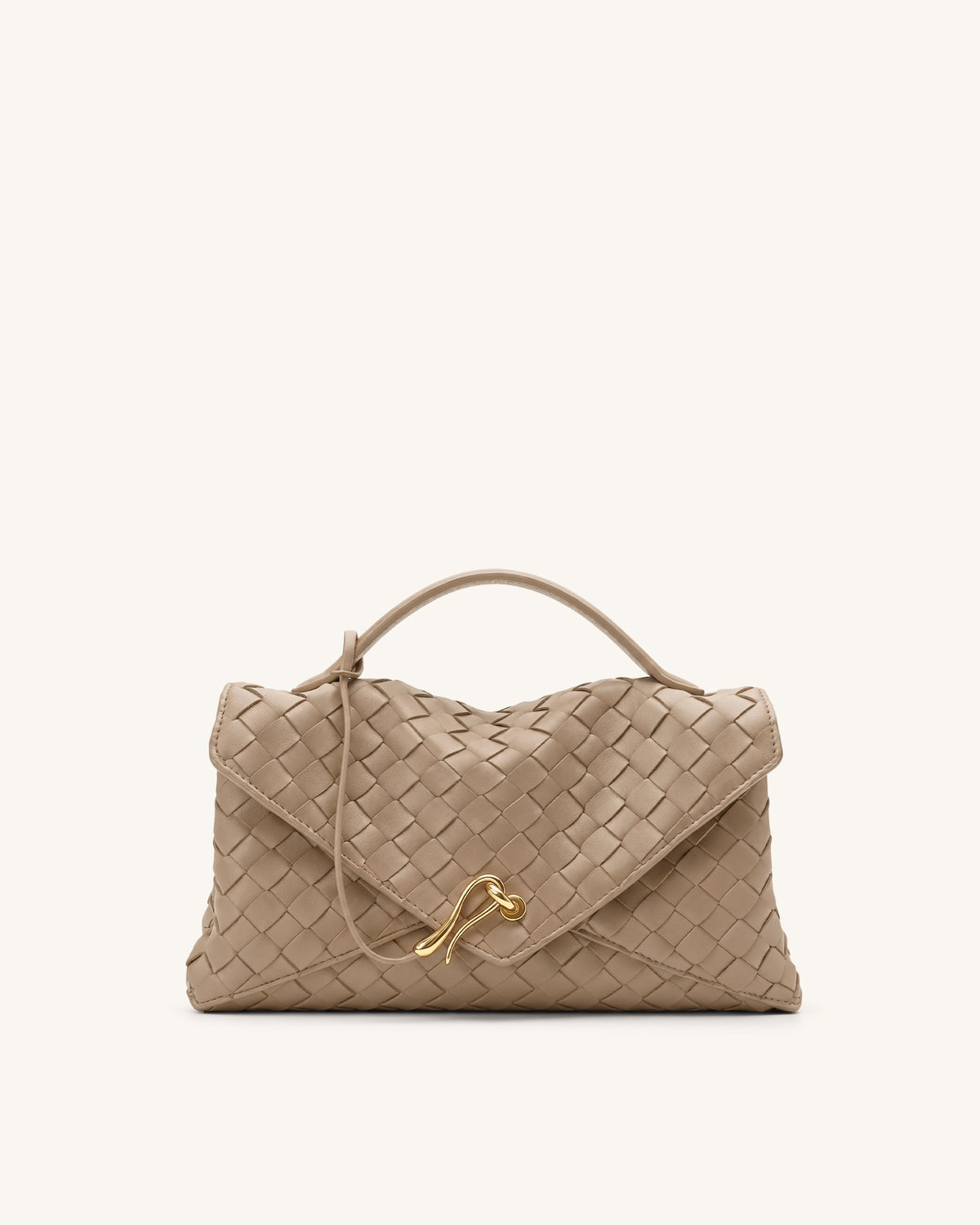 Celeste Woven Envelope Bag - Khaki