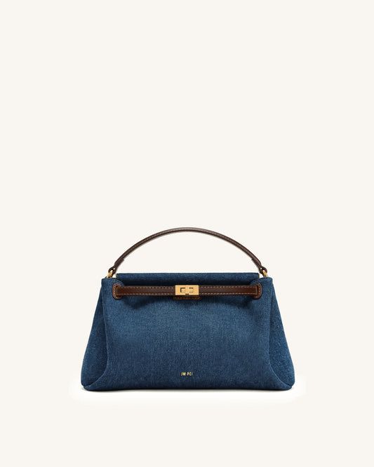 Carmen Top Handle Bag - Blue Denim