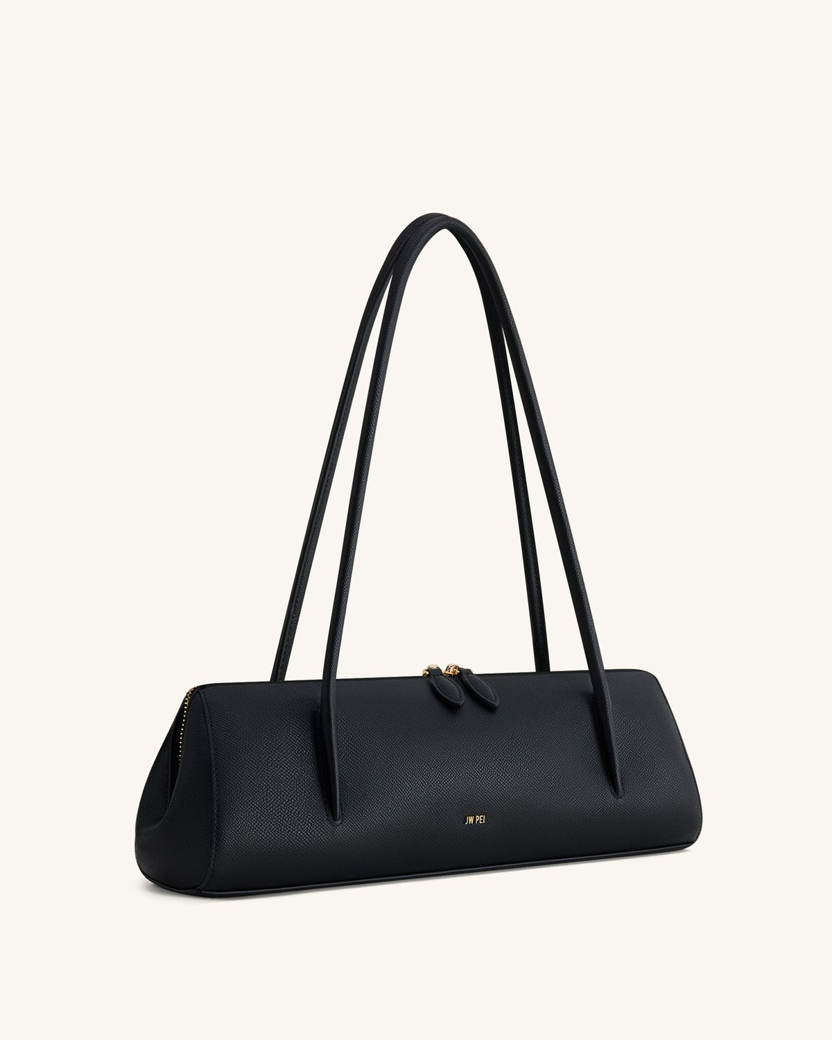 Nova Minimalist Shoulder Bag - Jet Black