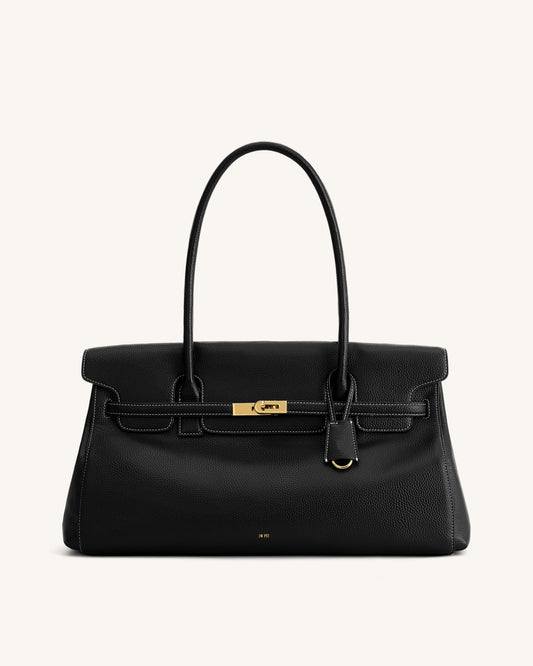 Yara Large Shoulder Bag - Black