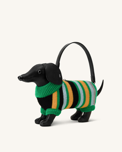 Addison Dachshund Handbag - Black