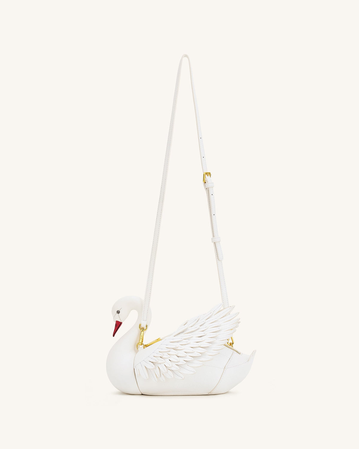 Alani Swan Shaped Crossbody Bag - White