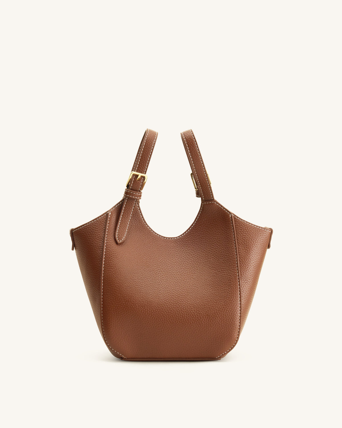 Ines Padlock Tote Bag - Chocolate Brown