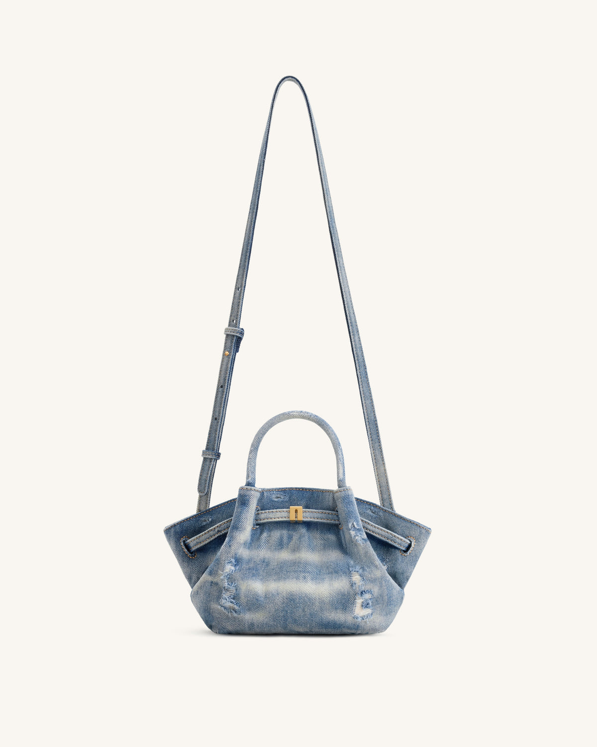 Hana Mini Denim Tote Bag - Blue