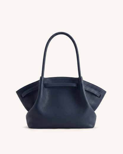 Hana Medium Tote Bag - Navy Blue