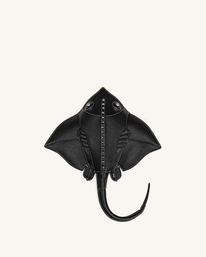 Odelle Manta Ray Crossbody Bag - Black