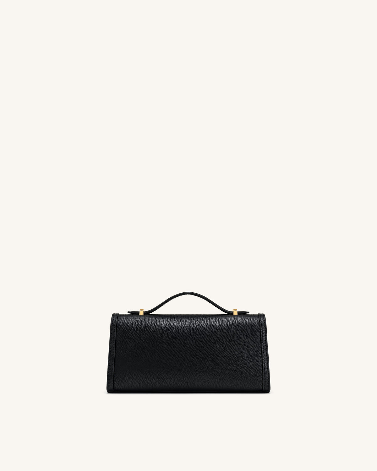 Delphine Saffiano Top Handle Bag - Black