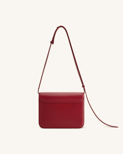 Evania Lock Shoulder Bag - Red