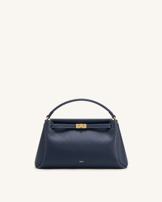 Carmen Top Handle Bag - Navy Blue