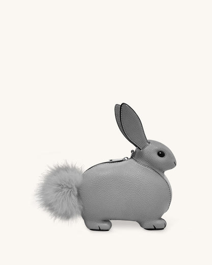 Alena Bunny Crossbody Bag - Grey