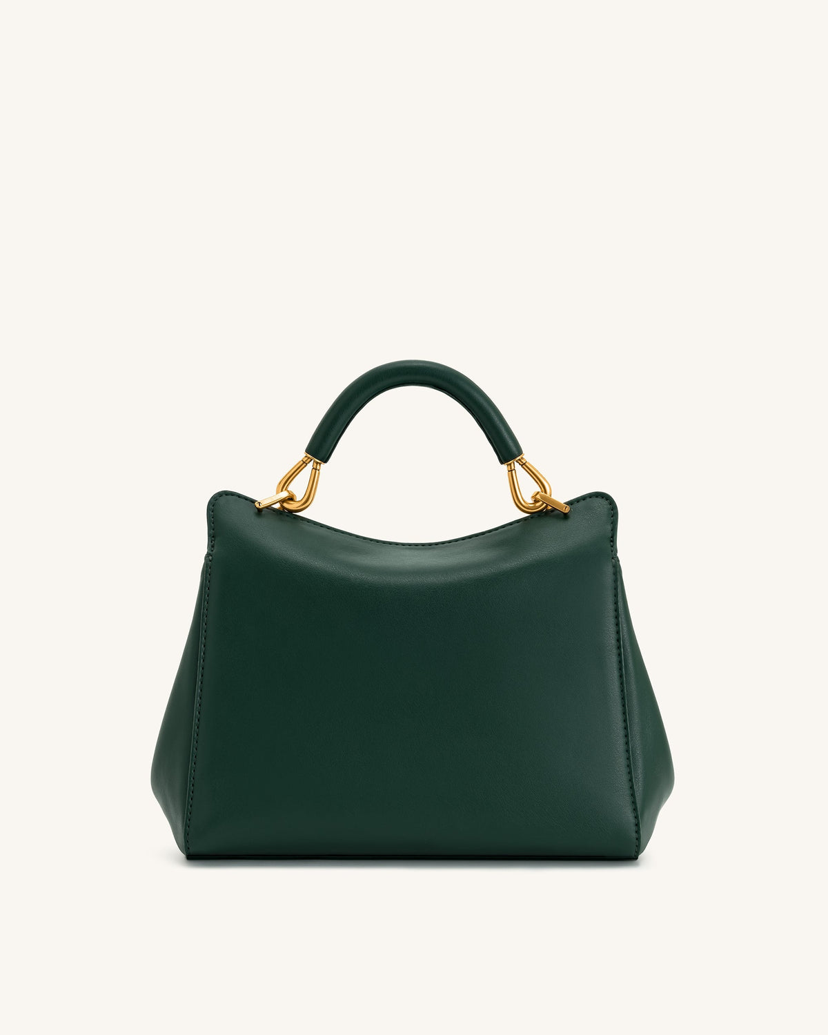 Lucia Classic Top Handbag - Dark Green