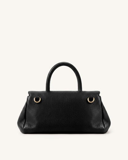 Evania U-Lock Top Handle Bag - Black